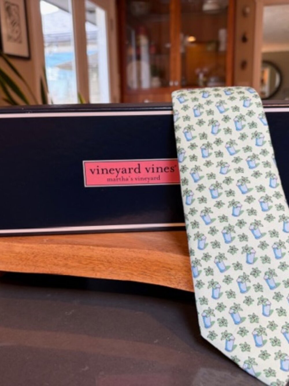 Vineyard Vines Kentucky Derby Mint Julep Silk Men's Tie NIB